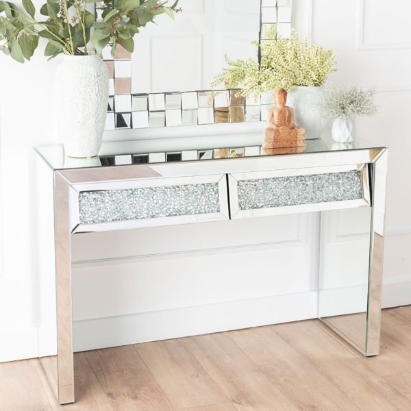 COIFFEUSE MIROIR DC051 2 TIROIRS