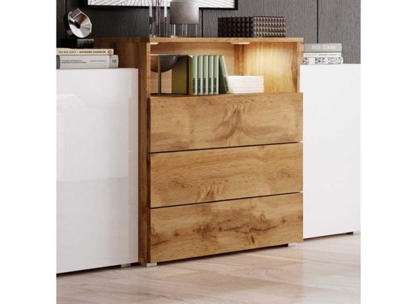 BUFFET COMMODES 2 PORTES 3 TIROIRS AVEC - Image 4