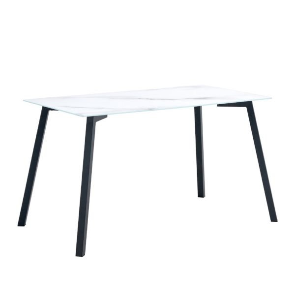TABLE REPAS MIRAGE MARBRE BLANC - Image 2