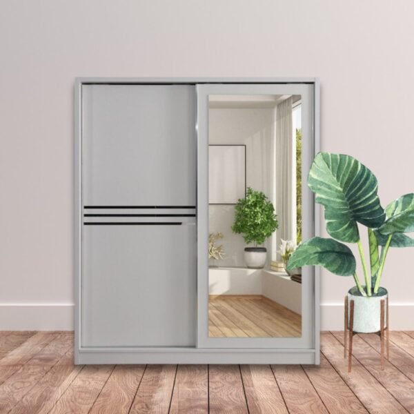 ARMOIRE COULLISSANTE ARGENT - Image 3
