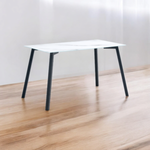 TABLE REPAS MIRAGE MARBRE BLANC