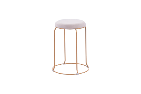TABOURET DORE VELOURS - Image 3